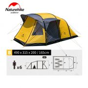 Naturehike Wormhole Carpa Inflable 4-6 Personas NH17T600-T