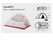 Carpa Cloud Up 2X Ultraliviana con Faldones