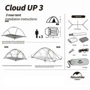 Carpa Cloud UP 3 Personas 20D con Faldones