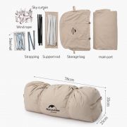 Naturehike Roof Cotton 4.8 carpa glamping 235x210cm