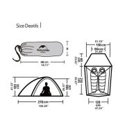 Carpa Cloud UP 2 Personas Superlight NH19ZP017