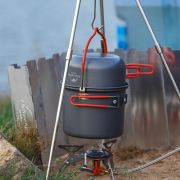 Marmita de campamento - set de 4 ollas + accesorios