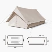 Carpa Glamping Extend 5.6 Cotton 2-3 Personas