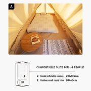 Carpa Glamping Extend 5.6 Cotton 2-3 Personas