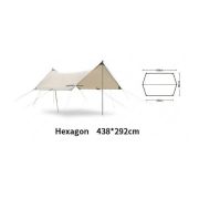 Toldo Sun Shade Hexagon con Parantes