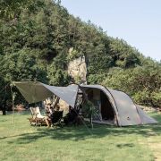 Carpa Glamping Vessel Tunnel Con Faldones 4 Personas