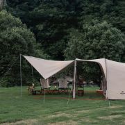 Carpa Glamping Vessel Tunnel Con Faldones 4 Personas