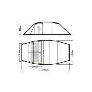 Carpa Glamping Vessel Tunnel Con Faldones 6 Personas