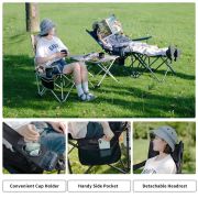 Reposera Plegable Reclinable 2 En 1 Aluminio