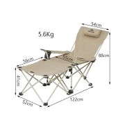 Reposera Plegable Reclinable 2 En 1 Aluminio