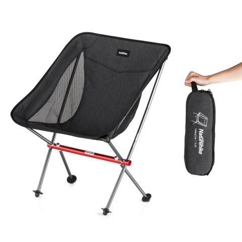 Silla Plegable Camping Portátil - Negra - NatureHike - AEROVAN