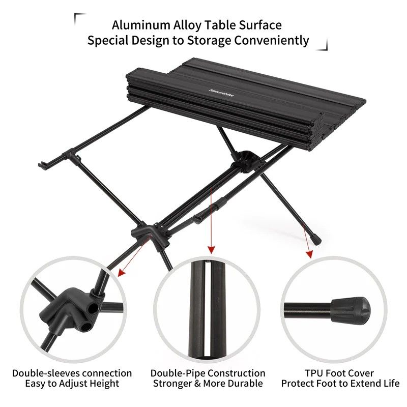 Mesa Liviana Plegable De Aluminio Large - Naturehike Argentina