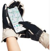 Guantes Ski de Cuero Impermeables con Abrigo Primaloft
