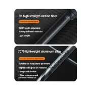 Bastones de trekking Carbono y Aluminio 5 Secciones