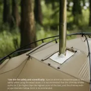 Carpa Massif Ultraliviana 1-2 Personas Apto Chimenea