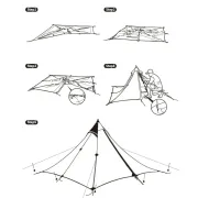 Carpa Ultraliviana Sin Varillas Spire 1 Nylon 20D