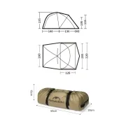 Carpa Massif Ultraliviana 1-2 Personas Apto Chimenea