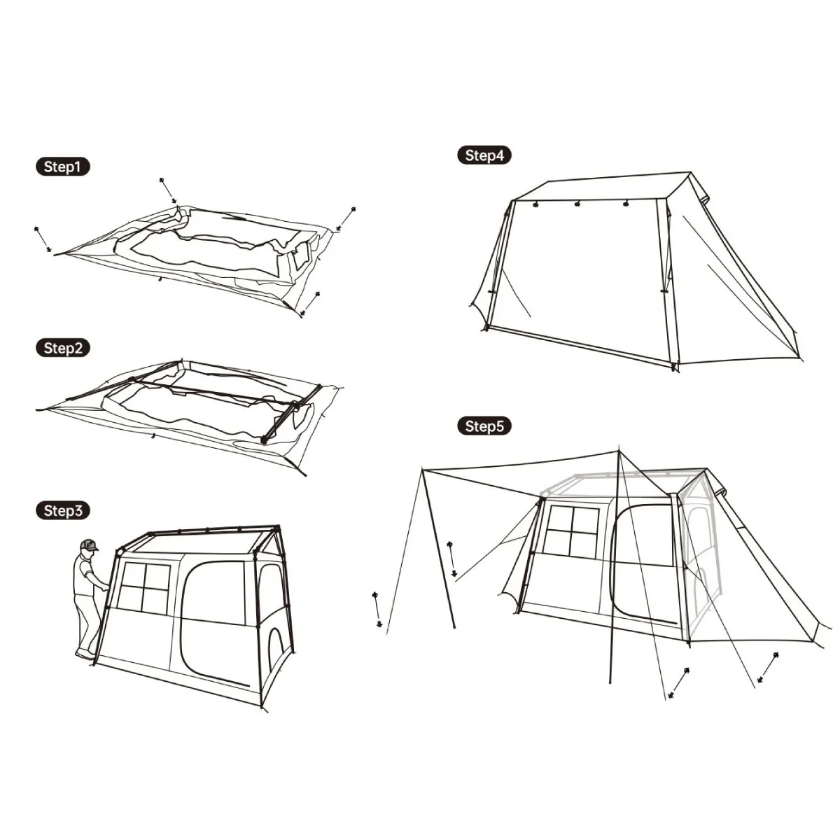 Village 5 Carpa Automática Glamping 3-4 Personas