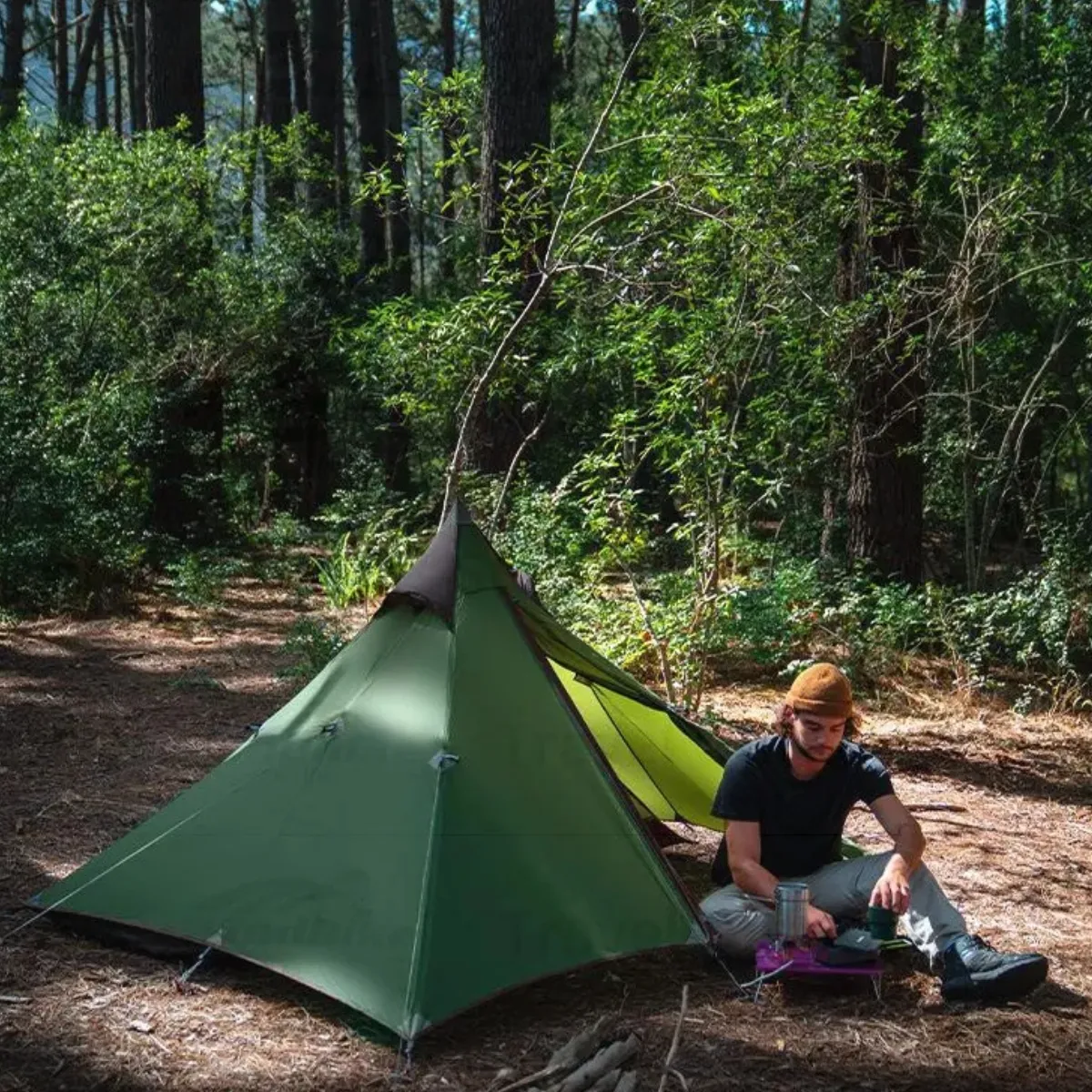 Carpa Ultraliviana Sin Varillas Spire 1 Nylon 20D
