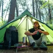 Carpa Ultraliviana Sin Varillas Spire 1 Nylon 20D