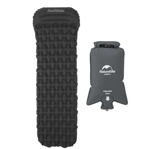 Naturehike FC-12 Colchoneta Inflable con Almohada 6.5cm + Bolsa Infladora