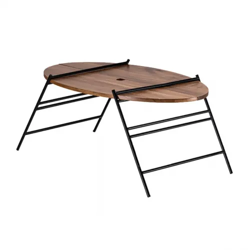 Naturehike Mesa Plegable Oval Madera