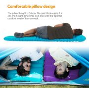 Colchoneta Inflable 7,5cm con almohada