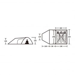 Carpa Knight 3 Personas +UPF50