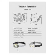 Naturehike Linterna Recargable Outdoors 280 lúmens