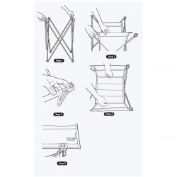 Mesa Plegable con Almacenamiento