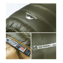 Bolsa de dormir de Duvet NH01 1Kg relleno 600PF (Límite -18°)