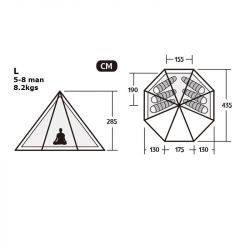 Carpa TC 02 Pyramid 5 a 8 Personas