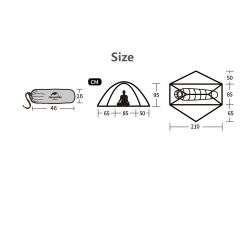 Carpa VIK 15D Ultraliviana con Faldones 1 Persona