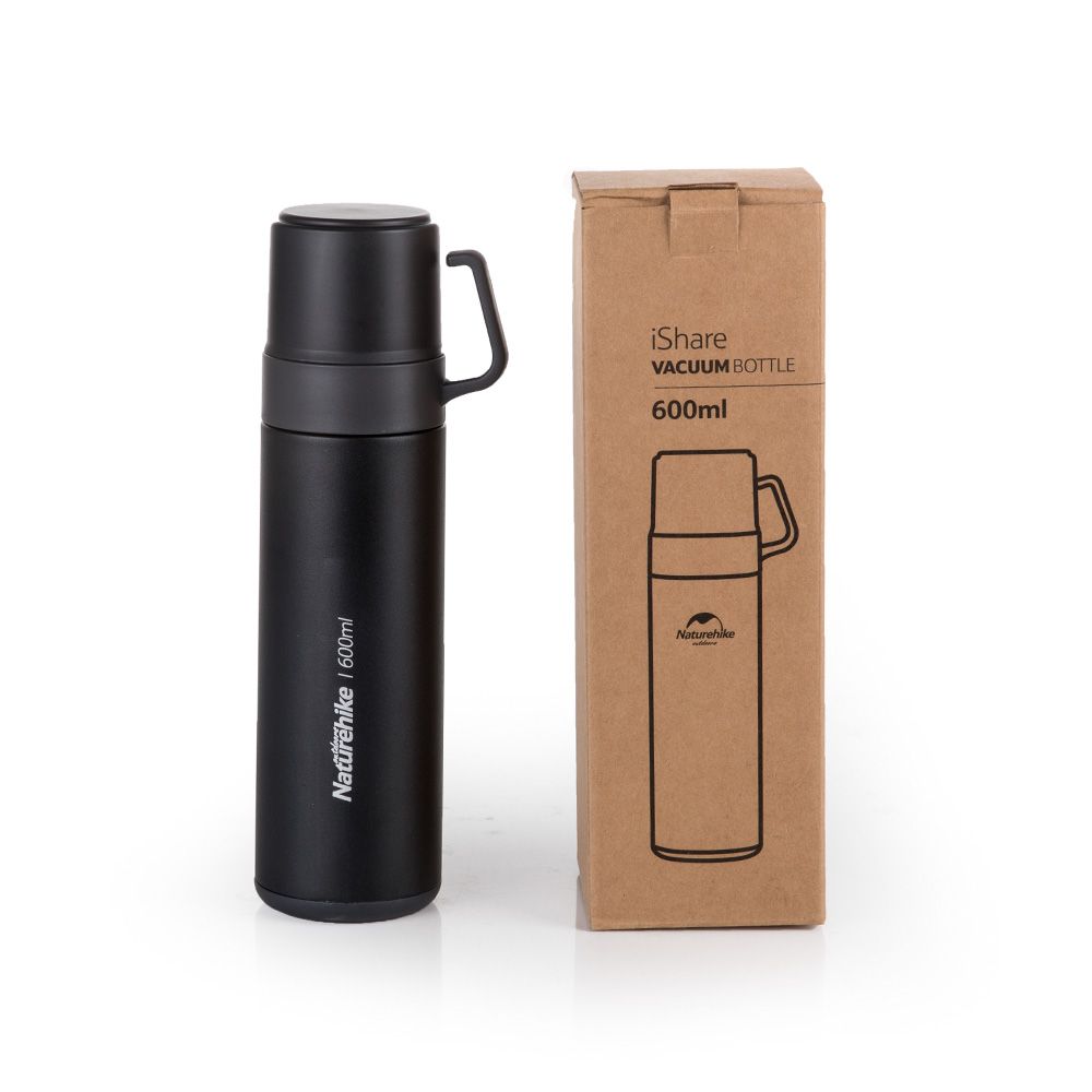 Termo con aislación al vacío 20 hs. Tapa doble 600 ml