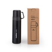Termo con aislación al vacío 20 hs. Tapa doble 600 ml